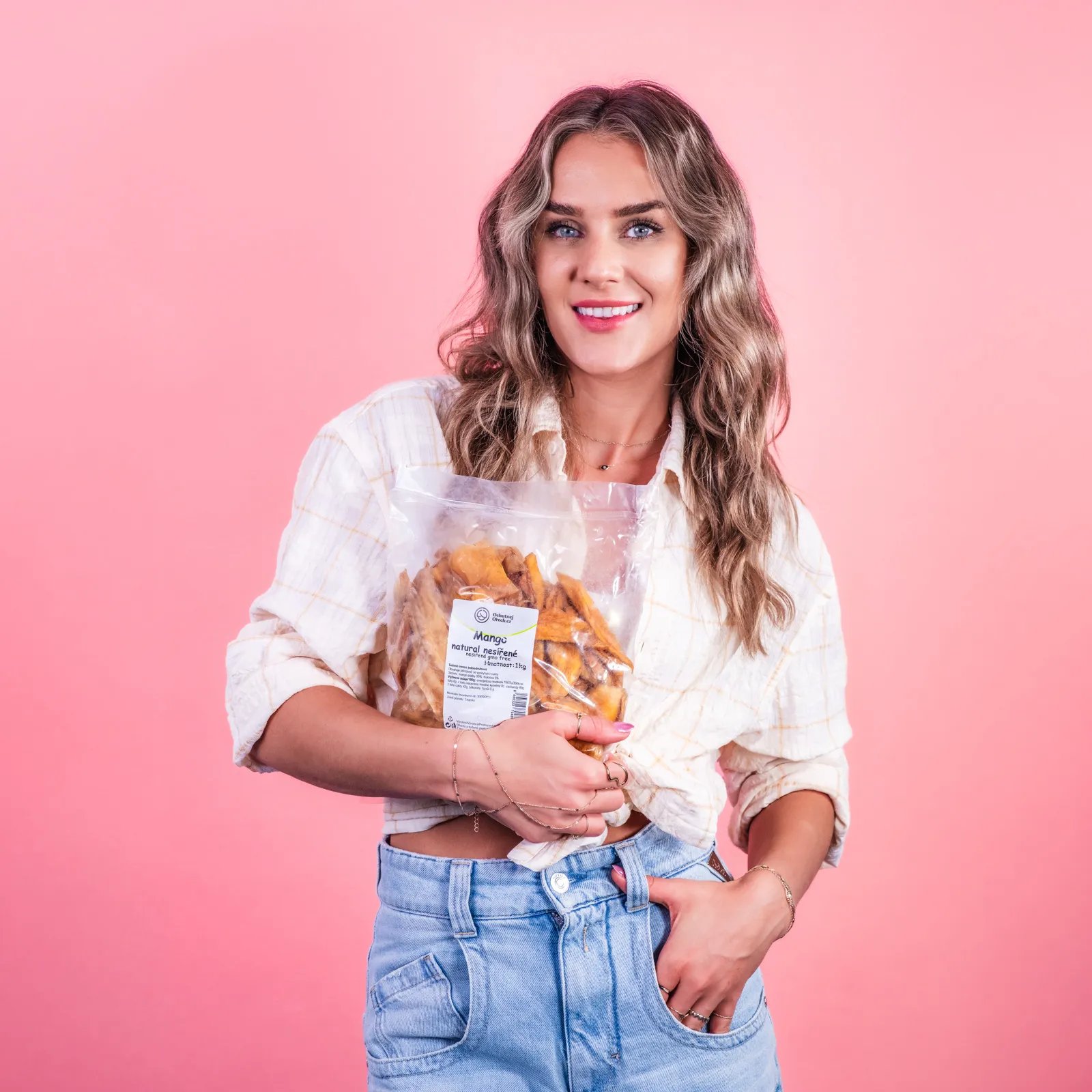 Plátky manga prírodné nesírené