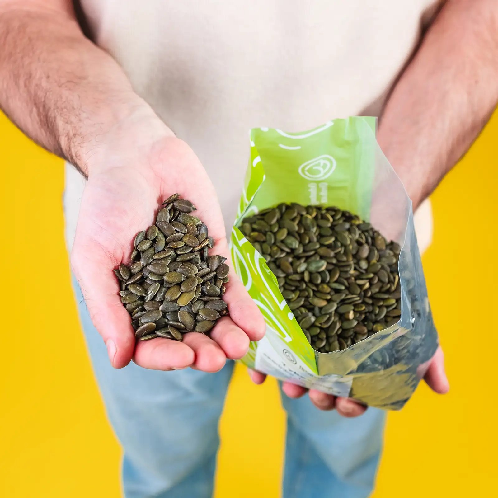 Lúpané tekvicové semienka - tekvica