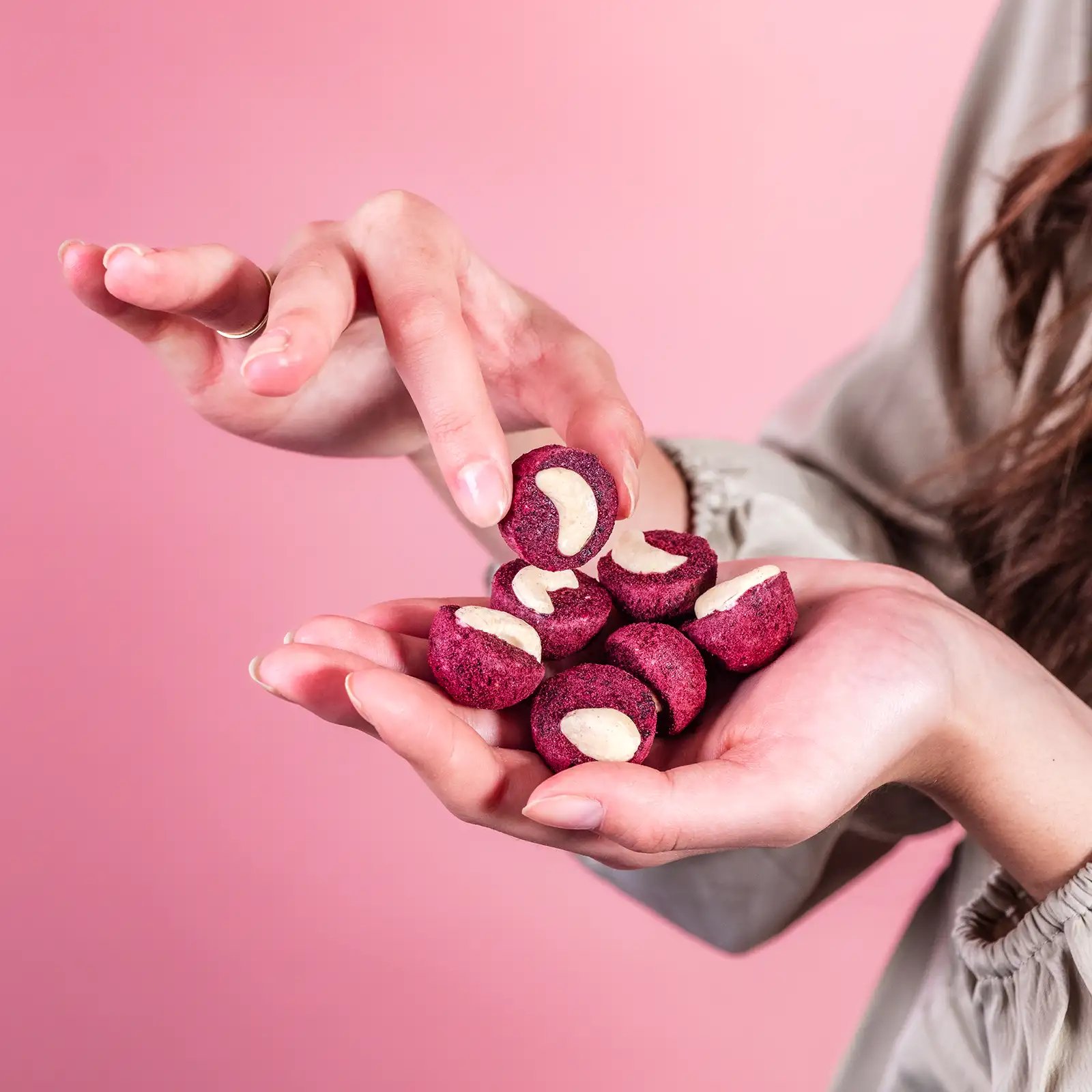 Zmrzlinový kopček čučoriedka a kešu