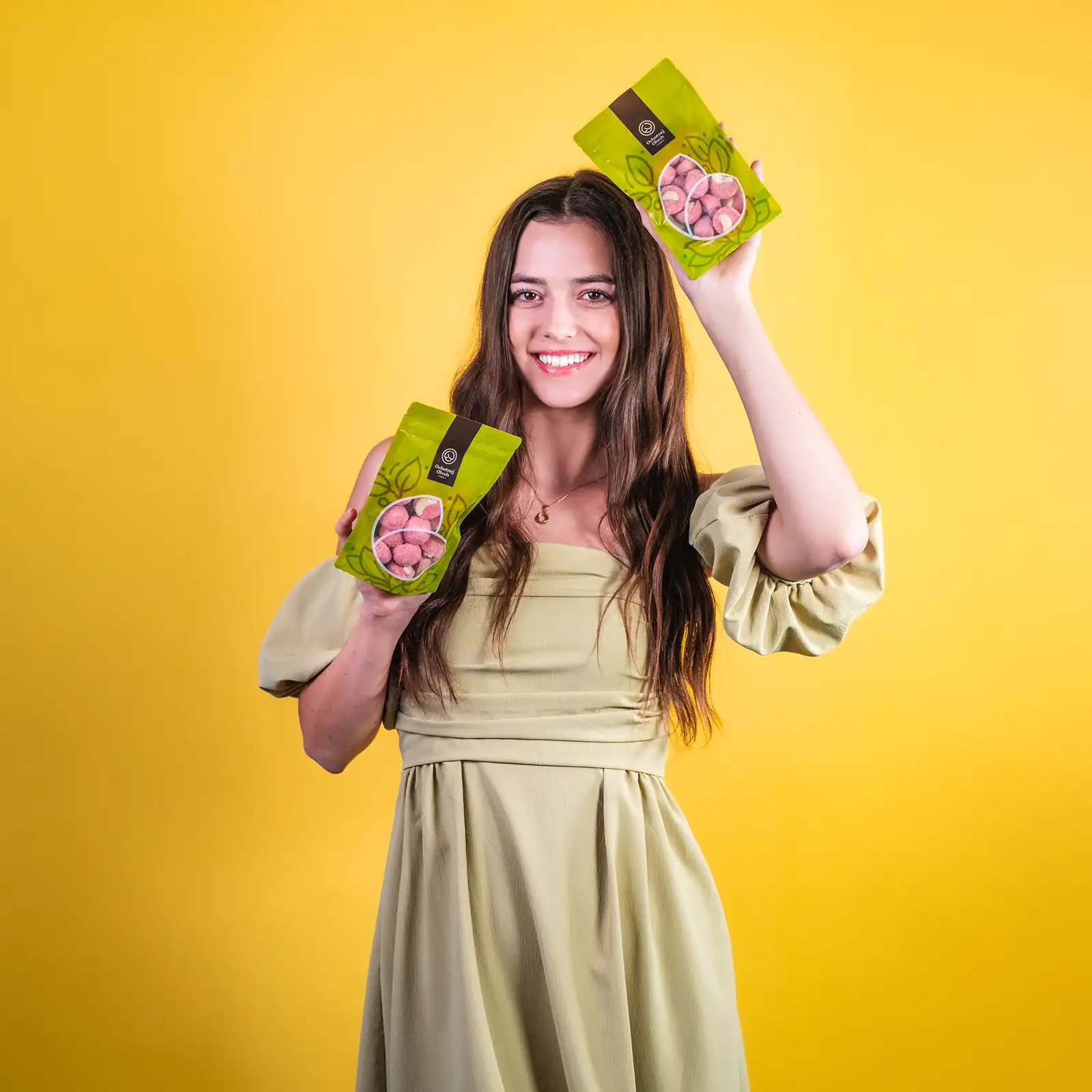 Zmrzlinový kopček jahoda a kešu