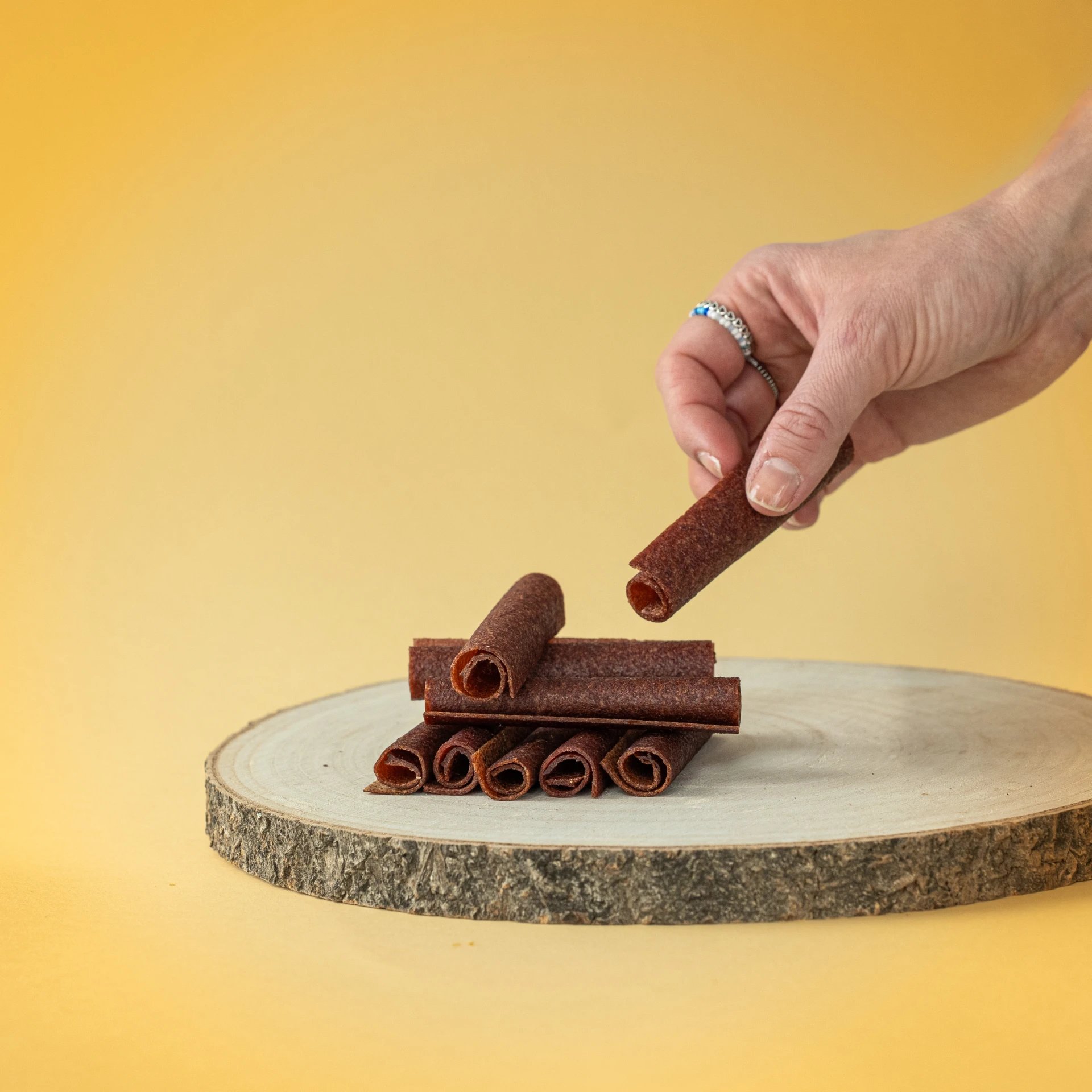 Jablkové trubičky s višňou