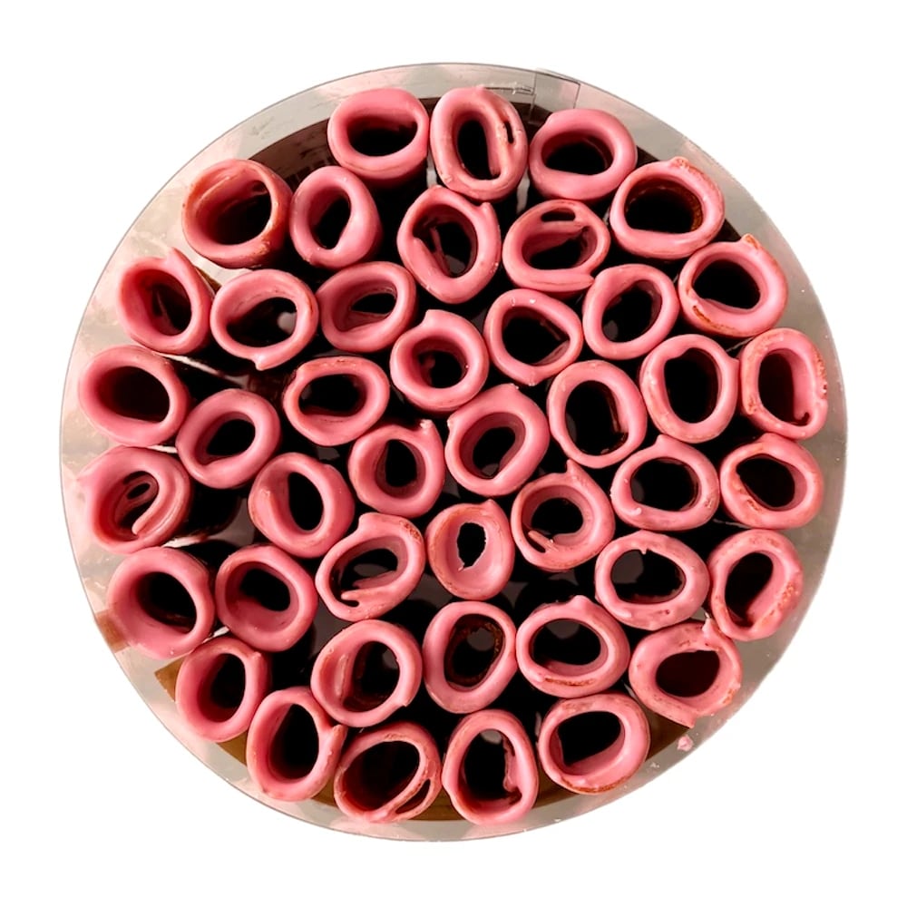 Jablkové trubičky namočené v JAHODOVOM jogurte dóza