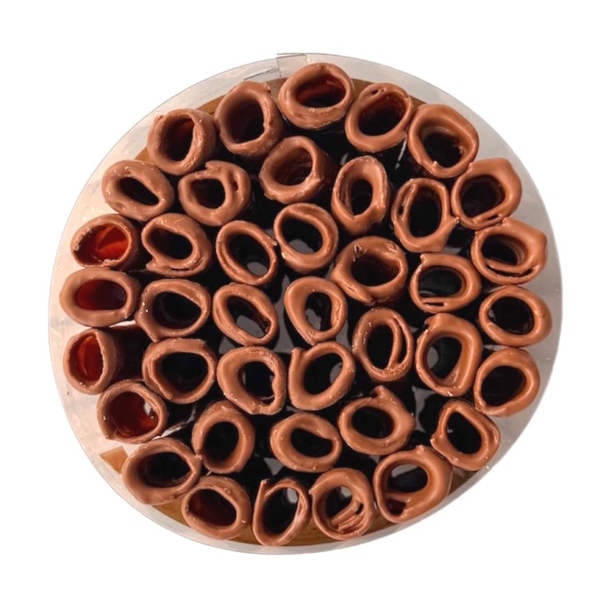 Jablkové trubičky máčané v ČOKOLÁDE BEZ CUKRU so sladidlami