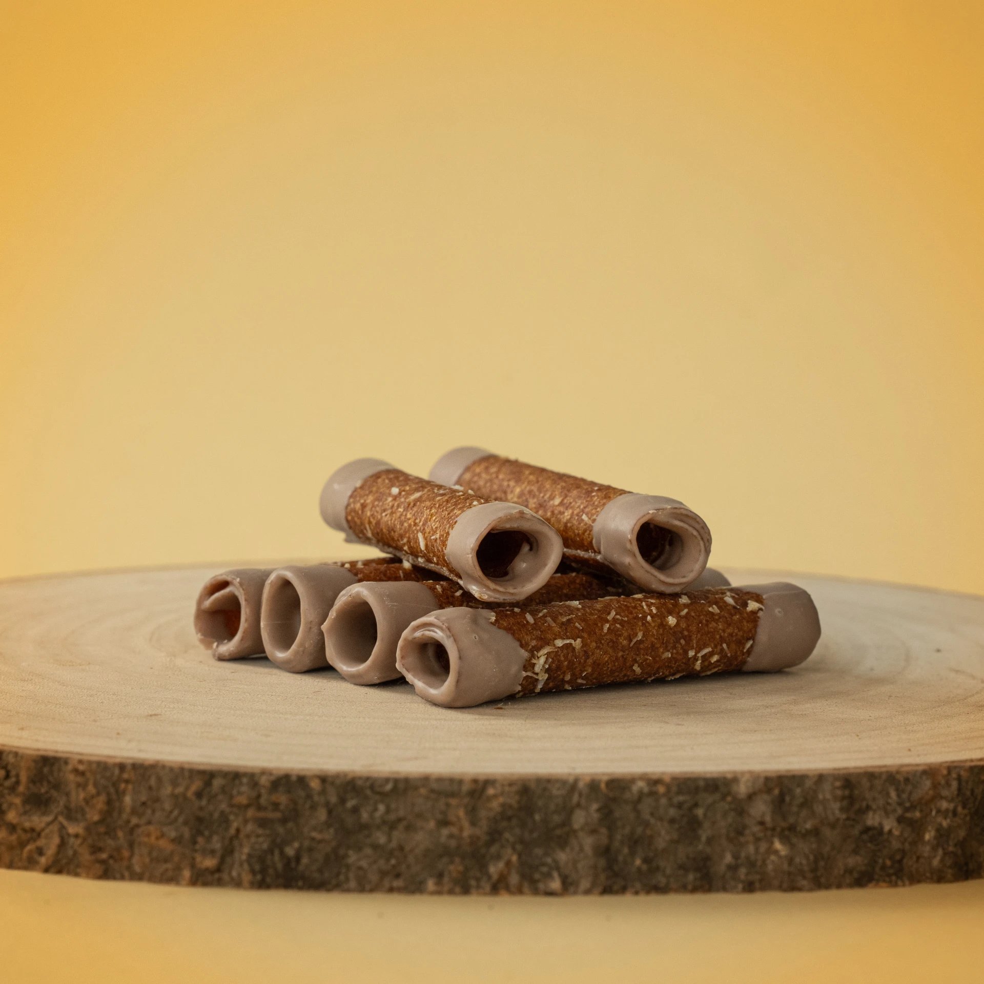 Jablkové trubičky máčané v KARAMELOVEJ poleve dóza