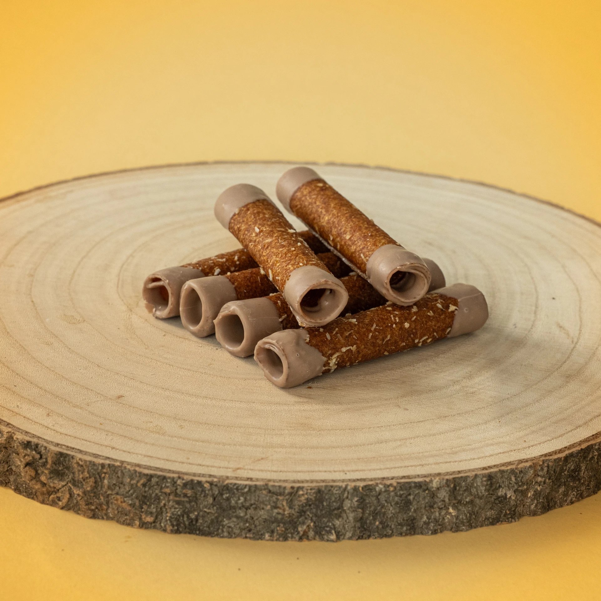 Jablkové trubičky máčané v KARAMELOVEJ poleve dóza