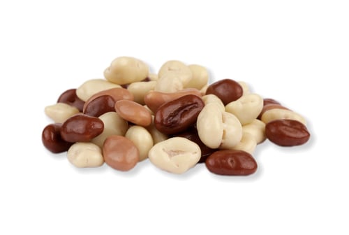 E-shop Ochutnej Ořech Arašidy TROJFAREBNÉ (jogurt, karamel, mliečna čoko)