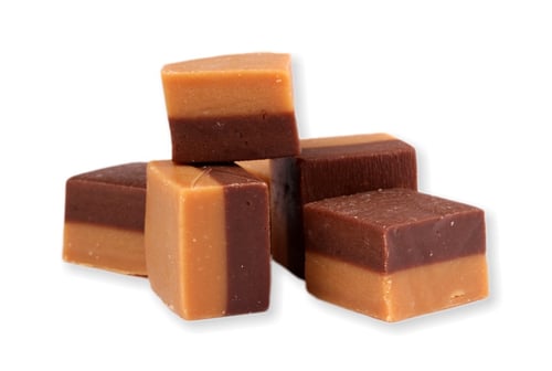 E-shop Ochutnej Ořech Karamelový fondán DUO (čokoláda, vanilka)