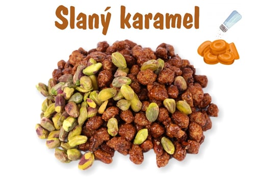 E-shop Ochutnej Ořech Pistáciové jadrá SLANÝ KARAMEL