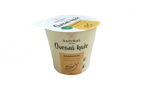 E-shop Natural Jihlava Ovsená kaša bez lepku banánová - Natural 80g