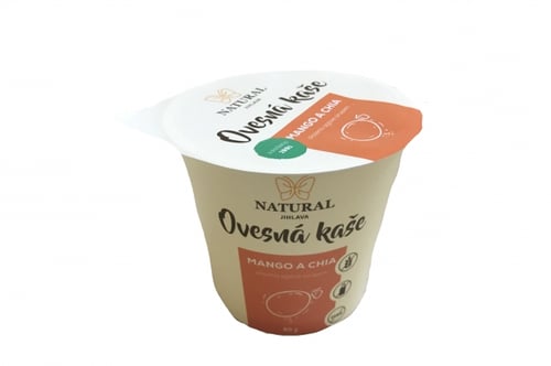 E-shop Natural Jihlava Ovsená kaša bez lepku mango a chia - Natural 80g