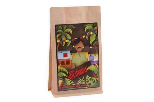 E-shop Ochutnej Ořech Káva KOLUMBIA Supremo Sandalj 100 % ARABICA