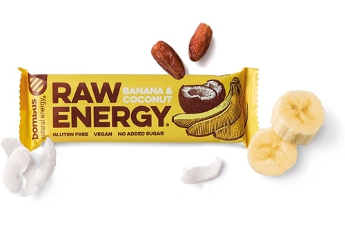 E-shop Bombus RAW Energy banán a kokos 50 g
