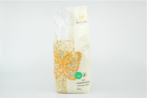 E-shop Natural Jihlava Celé ovsené vločky s bezlepkovými klíčkami England Natural 500g