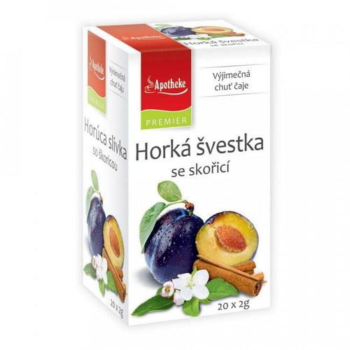 E-shop Apotheke Premiere Horúca slivka so škoricou 20 vrecúšok