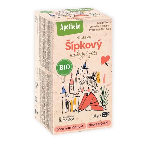 E-shop Apotheke Detský ovocný čaj so šípkami BIO 20 vrecúšok