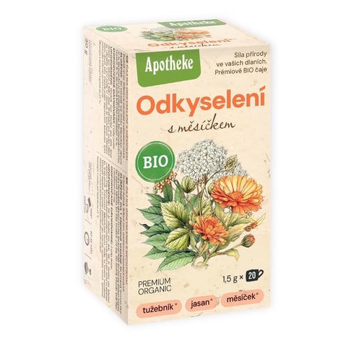 E-shop Apotheke Čaj na odkyslenie s nechtíkom BIO 20 vrecúšok