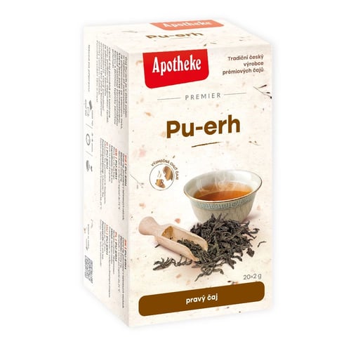 E-shop Apotheke Pu-erh čistý čierny čaj 20 vrecúšok