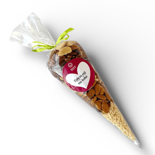 E-shop Ochutnej Ořech Darčekový kornút Záleží mi na tebe naturálna