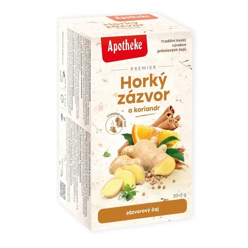 E-shop Apotheke Premier Čaj Horký zázvor a koriander 20 vrecúšok